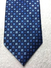 FERUCCI MENS TIE NAVY BLUE WITH SHADES OF BLUE, 3.5 X 59 NWOT