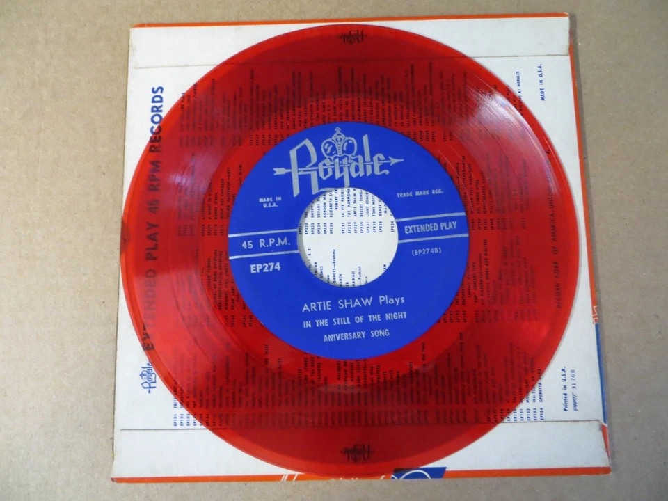 Artie Shaw – Artie Shaw Plays - Royale – EP274 7" 4-Song EP VG+/VG+ Foto 3 de 4