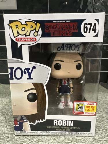 STRANGER THINGS Robin 674 Funko Pop! LTd Ed. 1800 Pcs. SDCC 2018 EXCLUSIVE
