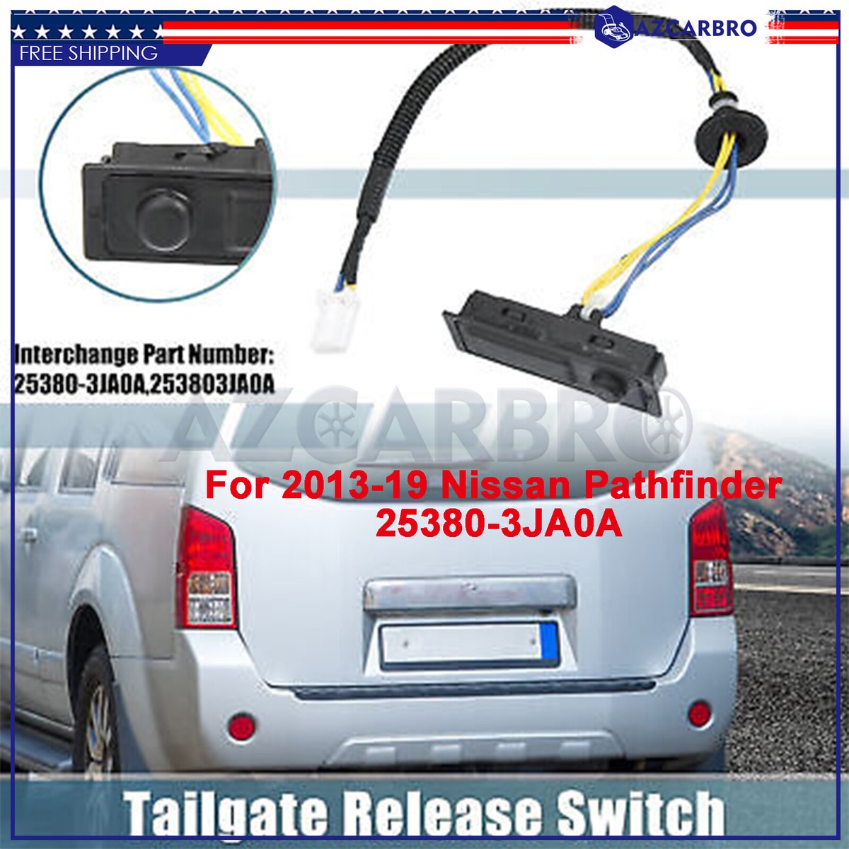 25380-3JA0A Rear Trunk Tailgate Rear Door Switch For Nissan