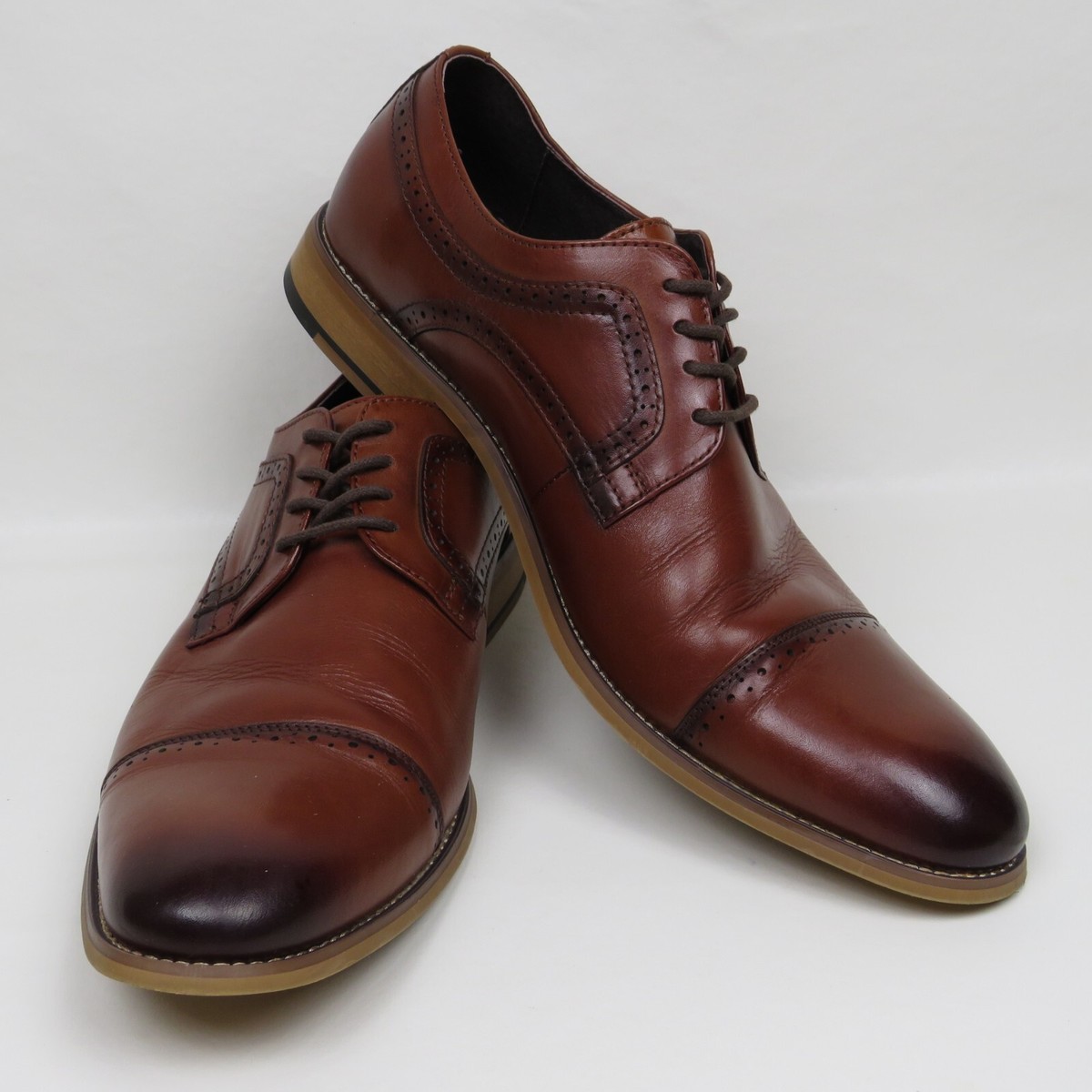 Stacy Adams Dickinson Mens Leather Shoes CapToe Oxford 
