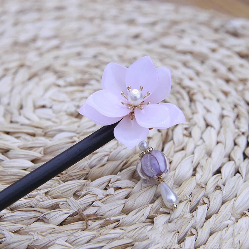 Chinese Hanfu Hairpins Hair Clips Sandalwood Hair Accessories Decoration - Image 4 of 4