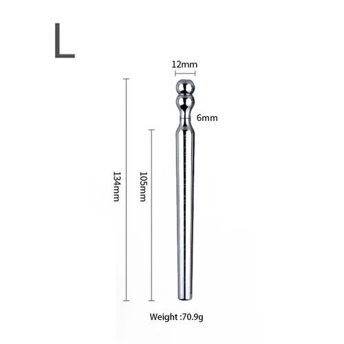 Dilatador de acero inoxidable metal que suena uretral estiramiento del pene tapón hueco para hombres - Imagen 15 de 15