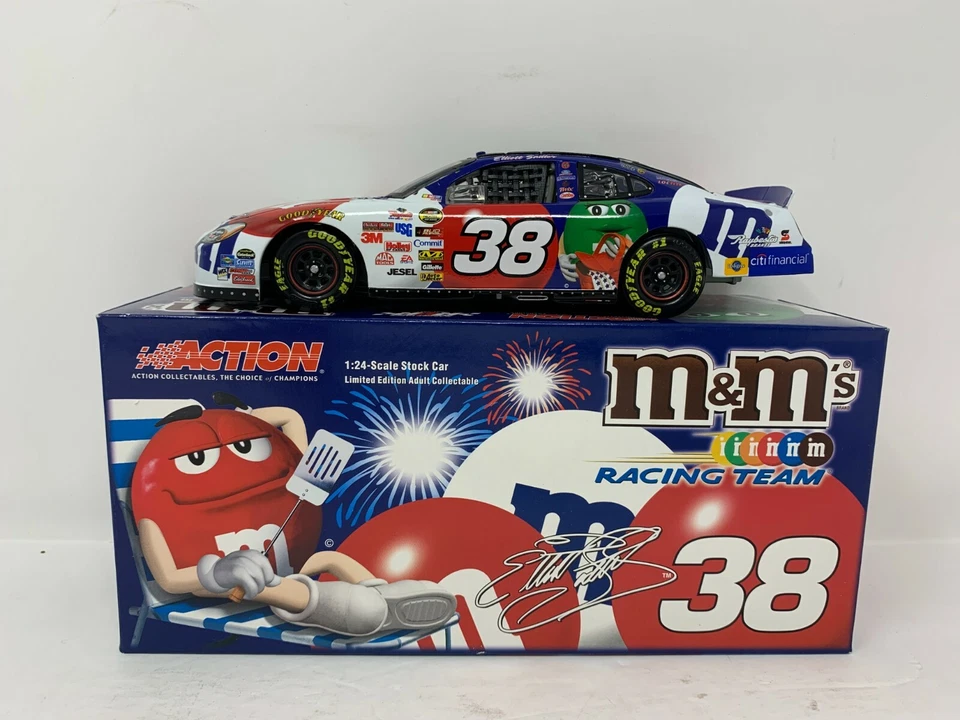 Acción Nascar #38 Elliott Sadler M&M's 4 de julio de 2005 Ford Taurus 1:24 diecast Foto 3 de 4