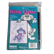 Janlynn Kitty Litter Counted Cross Stitch Kit With Frame Can't Shut Up KL06