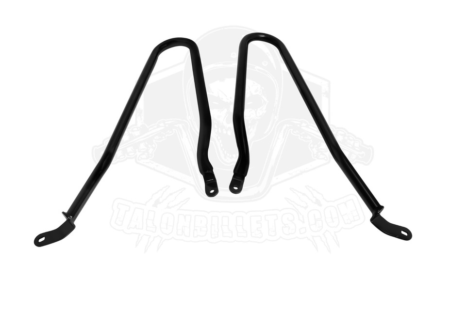 BLACK Set Pannier Luggage Rails 2016+ Triumph Bobber & Speedmaster 1200 ...
