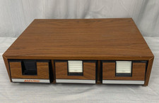 Cassette Tape Holder Storage Unit, Add 'n Stac Vintage, 3 Drawers