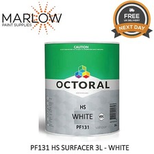OCTORAL PF131 HS 2K HIGH BUILD PRIMER SURFACER 3LTR - WHITE  *NEXT DAY DELIVERY*