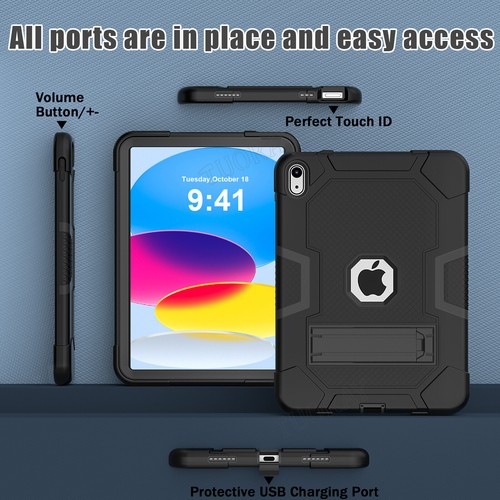 Case 6/7/8/9/10/11th Air 13" 11" M3 2025 Pro 12.9 Mini 6 5 Silicone Stand Cover - Picture 26 of 90