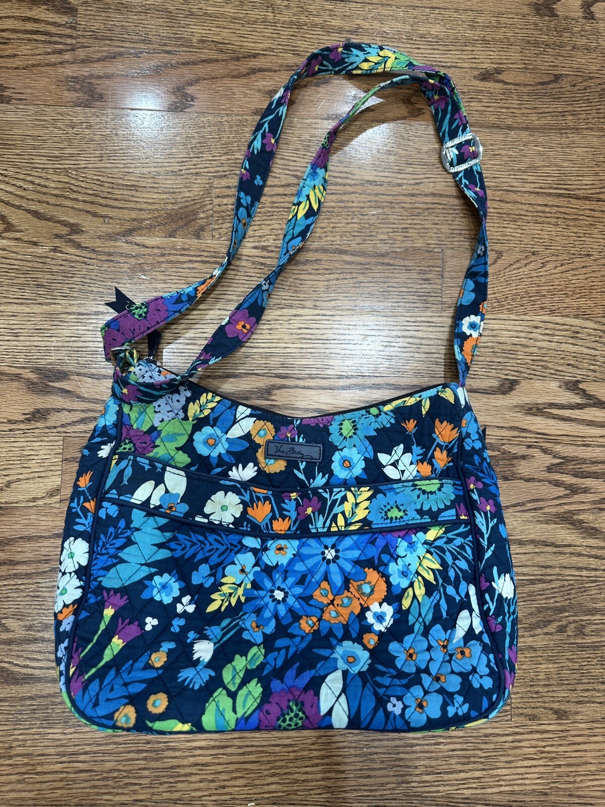 Vera Bradley Blue, Yellow, Purple, Orange Flowers Cro… Gem