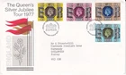 GB 1977 Silver Jubilee Tour FDC Norwich special cancel typed with encl. VGC