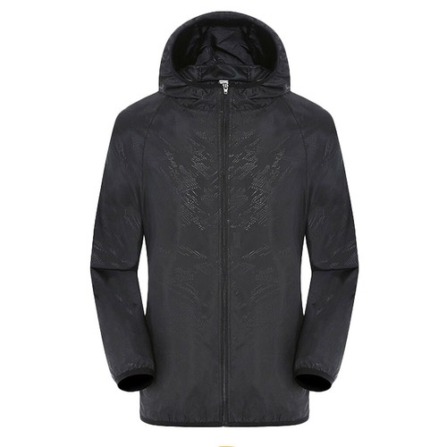 Mens Womens Cycling Waterproof Rain Jacket High Visibility Wind Hooded Coat US - Picture 13 of 25