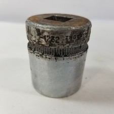 INDESTRO SUPER 1232, 1/2" Drive 12pt SAE Socket, Size 1 in., USA