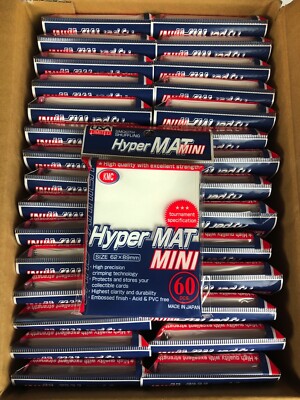 KMC HYPER MAT MINI CASE! (WHITE) 30 PACKS - 60 SLEEVES EACH - YUGIOH / CARDFIGHT