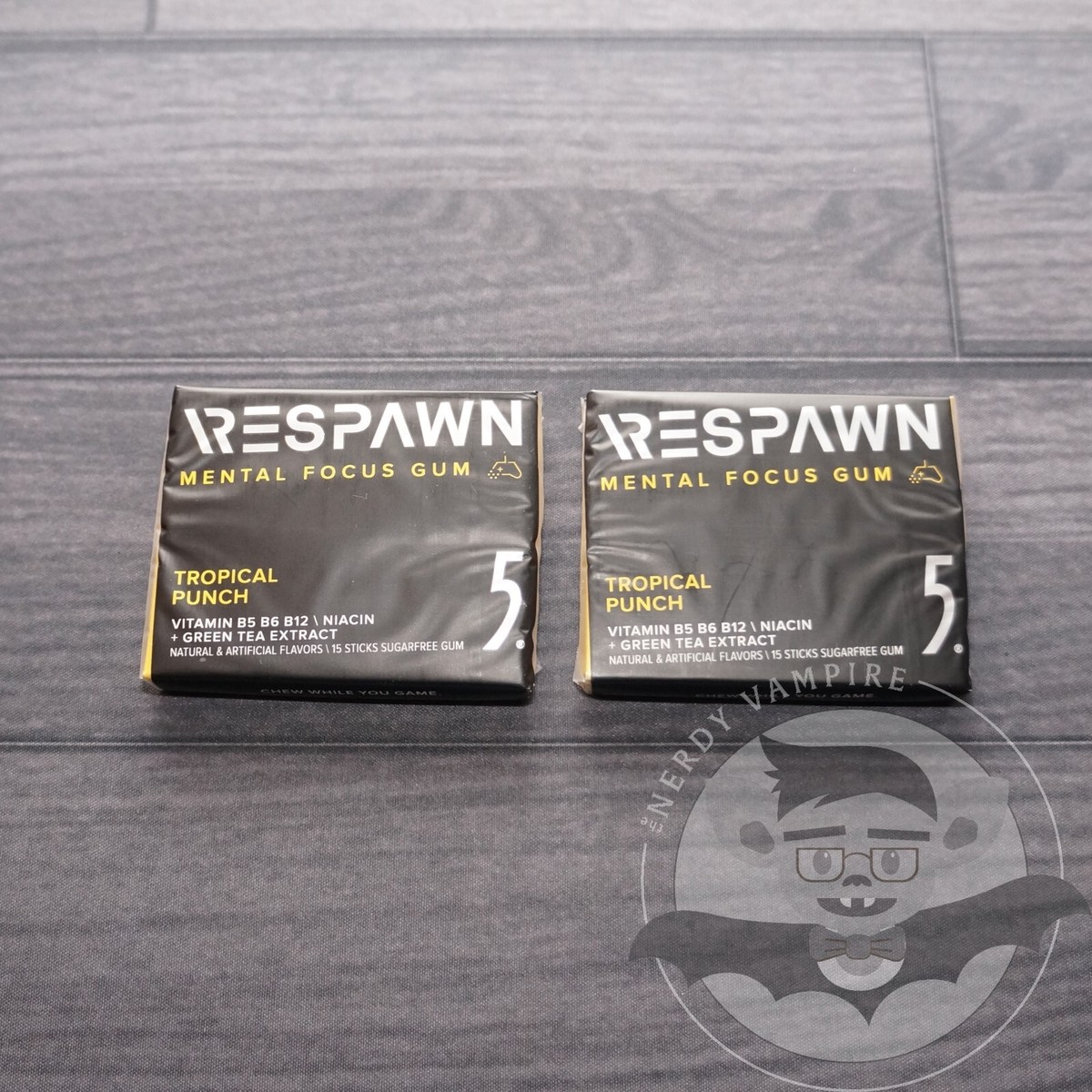Respawn by 5 Gum | Tropical Punch | 2 Sealed Packs, Mental Focus 