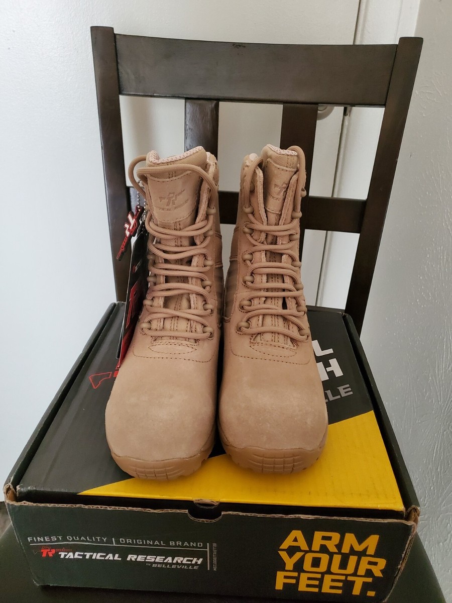 BELVILLE Tactical Research Guardian Composite Toe Tan Boots 