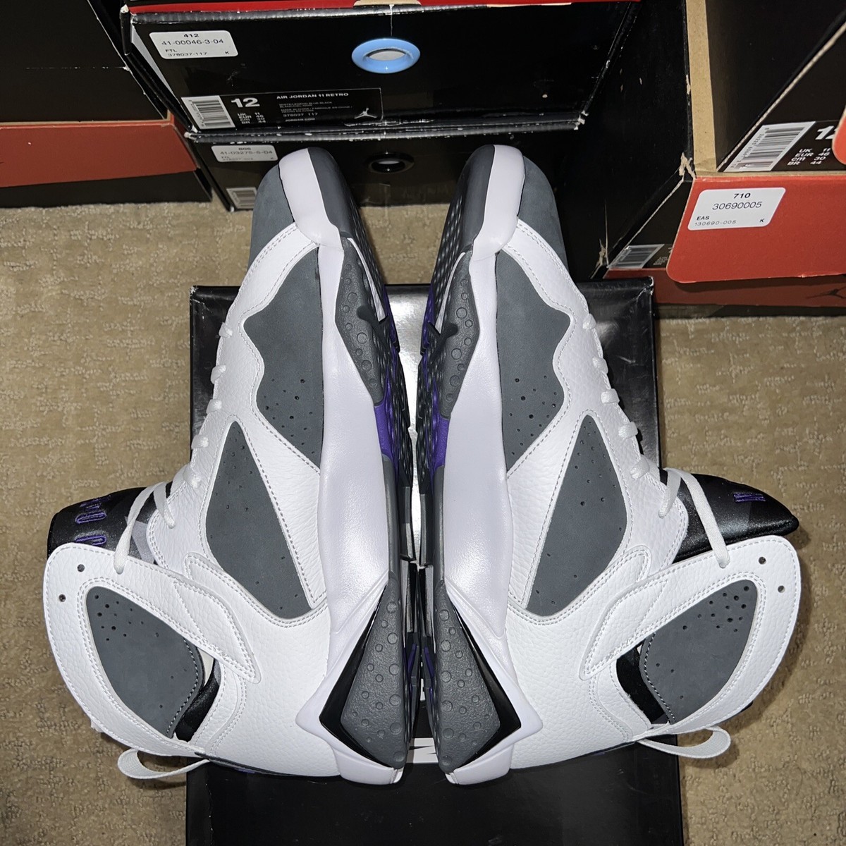 Size 12 - Jordan 7 Grey/White 194957032846| eBay