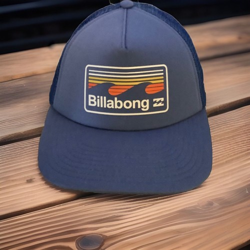 Billabong Blue Podium Coastal Trucker Cap, Hat, New With Tags, Adjustable