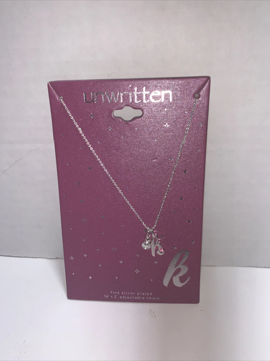 Unwritten initial necklace deals
