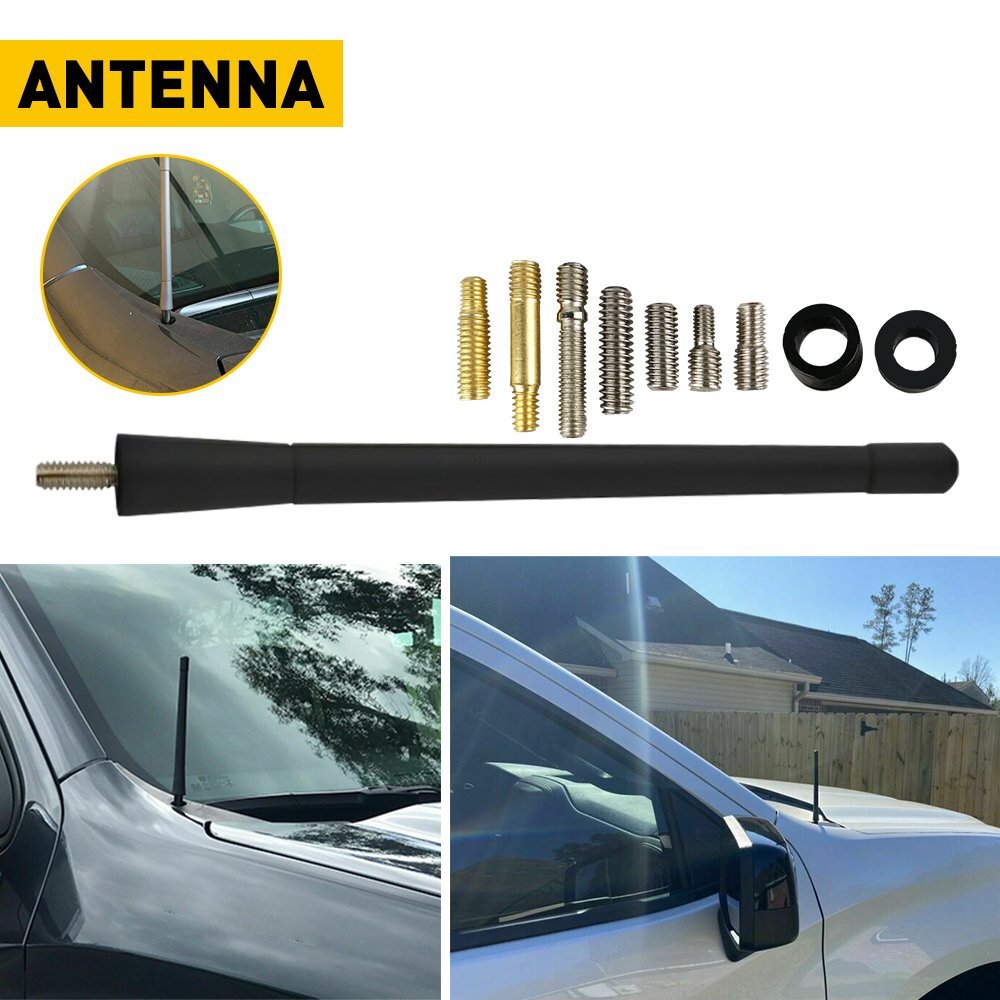 7 Inch Short Black Antenna Mast Radio AM FM For TOYOTA NISSAN FORD Universal