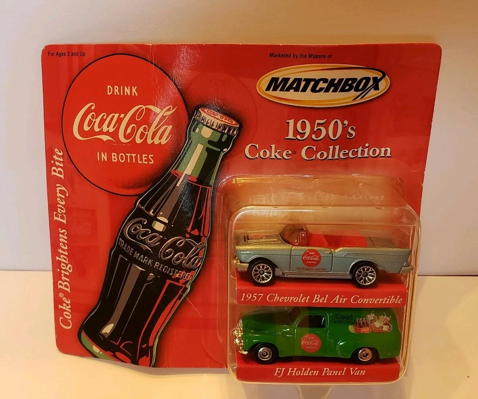 Matchbox 1950's Coca Cola 57 Chevrolet Bel Air & FJ Holden Panel Van  - Image 2 of 4