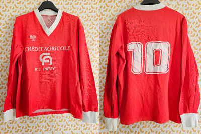 Maillot Kopa Rouge Coton 80'S Heurtefeu Vintage Jersey