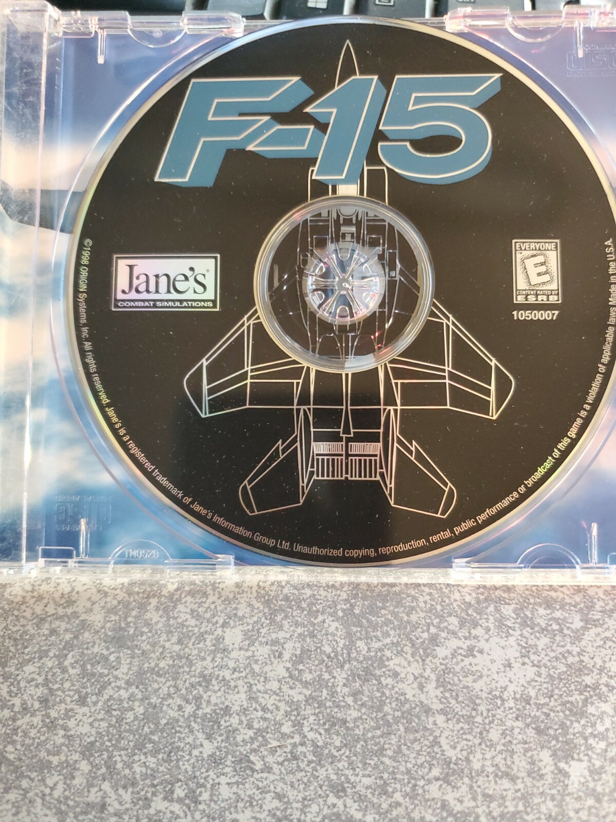 Vintage 1998 PC CD-ROM Jane's F-15 Flight Simulator Game - RARE