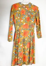 Young Cosmopolitan Best And Co Floral Dress  Mod Small 1960s