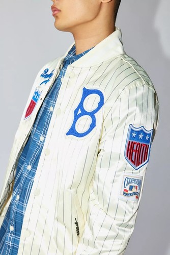 Pro Standard New York Brooklyn Dodgers Classic Satin Full-Snap Jacket Medium - Picture 4 of 5