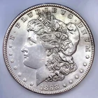 1898  AU UNCIRCULATED  MORGAN SILVER DOLLAR 90% SILVER $1 US COIN -NICE!  F35