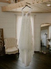 White Floral Wedding Dress