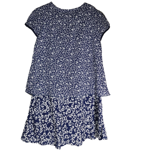 Zara Girls Collection Sz 7/8 Dress Tiered Floral Babydoll Lined Rayon FREE SHIP - Picture 2 of 14