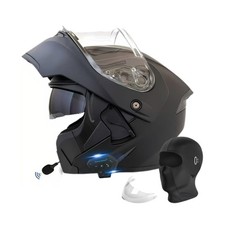 Motorcycle Bluetooth Modular Helmet, DOT Approved Flip Up Full Face Motorcycl...