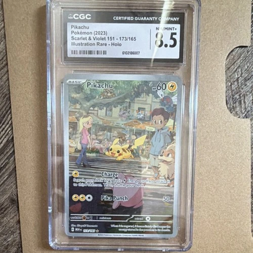 New ListingPokémon Pikachu CGC 8.5 Illustration Rare Holo 173/165 Scarlet & Violet 151