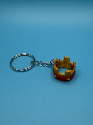 Gaming Krone Schlüsselanhänger rot gold Clash Style Fan Geschenk Anhänger