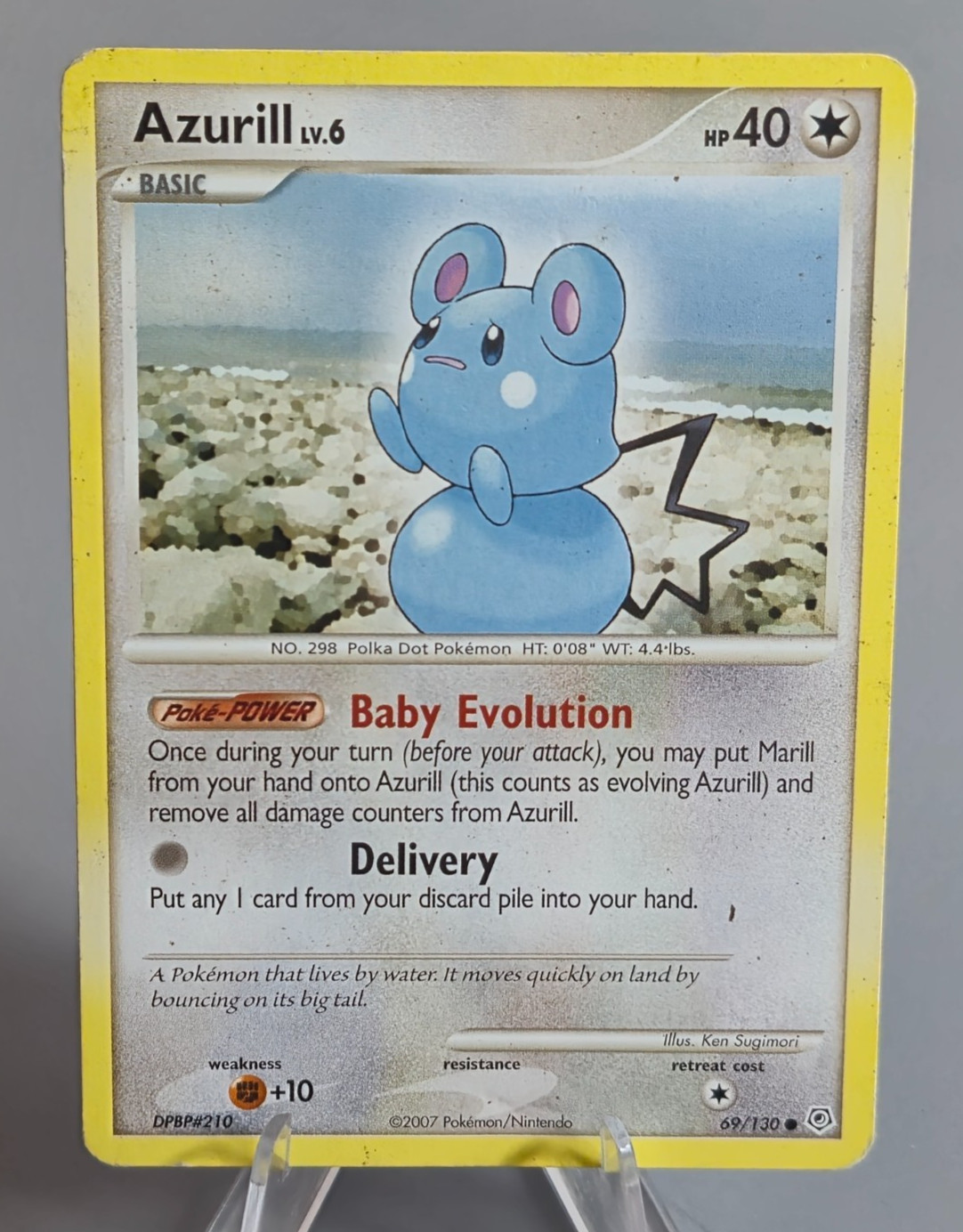 Pokemon TCG Azurill Card 69/130 Diamond and Pearl Regular Common