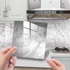20 stickers tiles 15x15 PVC marble effect kitchen bathroom wall covering M
