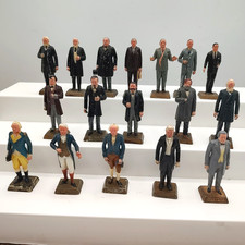 Vintage 1960s Marx Toys Presidents Painted Plastic Figures Lot Of 17