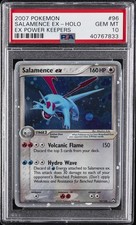 2007 POKEMON EX POWER KEEPERS #96 SALAMENCE EX-HOLO PSA 10