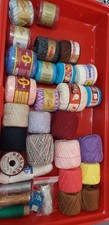 Mixed Lot of 30 Crochet Thread-Lacing-New And Used Many Colors
