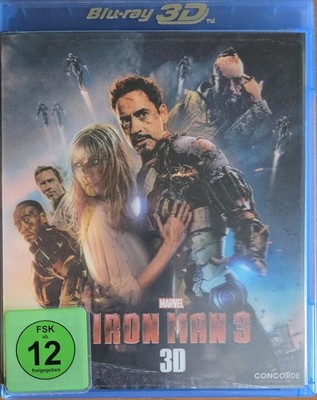 Iron Man 3, 3D + 2D, Blu Ray
