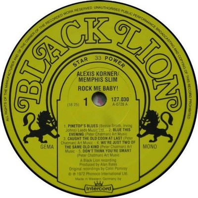 Alexis Korner, Memphis Slim - Rock Me Baby (Vinyl LP - 1976 - DE - Reissue)