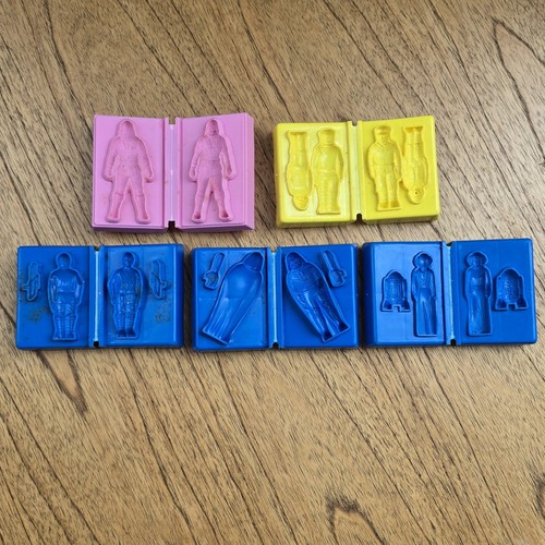 VTG 70s Play-Doh Molds Star Wars Trooper R2D2 Darth Vader Luke Skywalker Leia