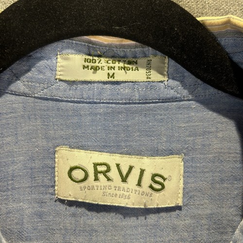 Orvis Multicoloured Striped Men’s Short Sleeve Shirt Size Medium - Picture 3 of 6