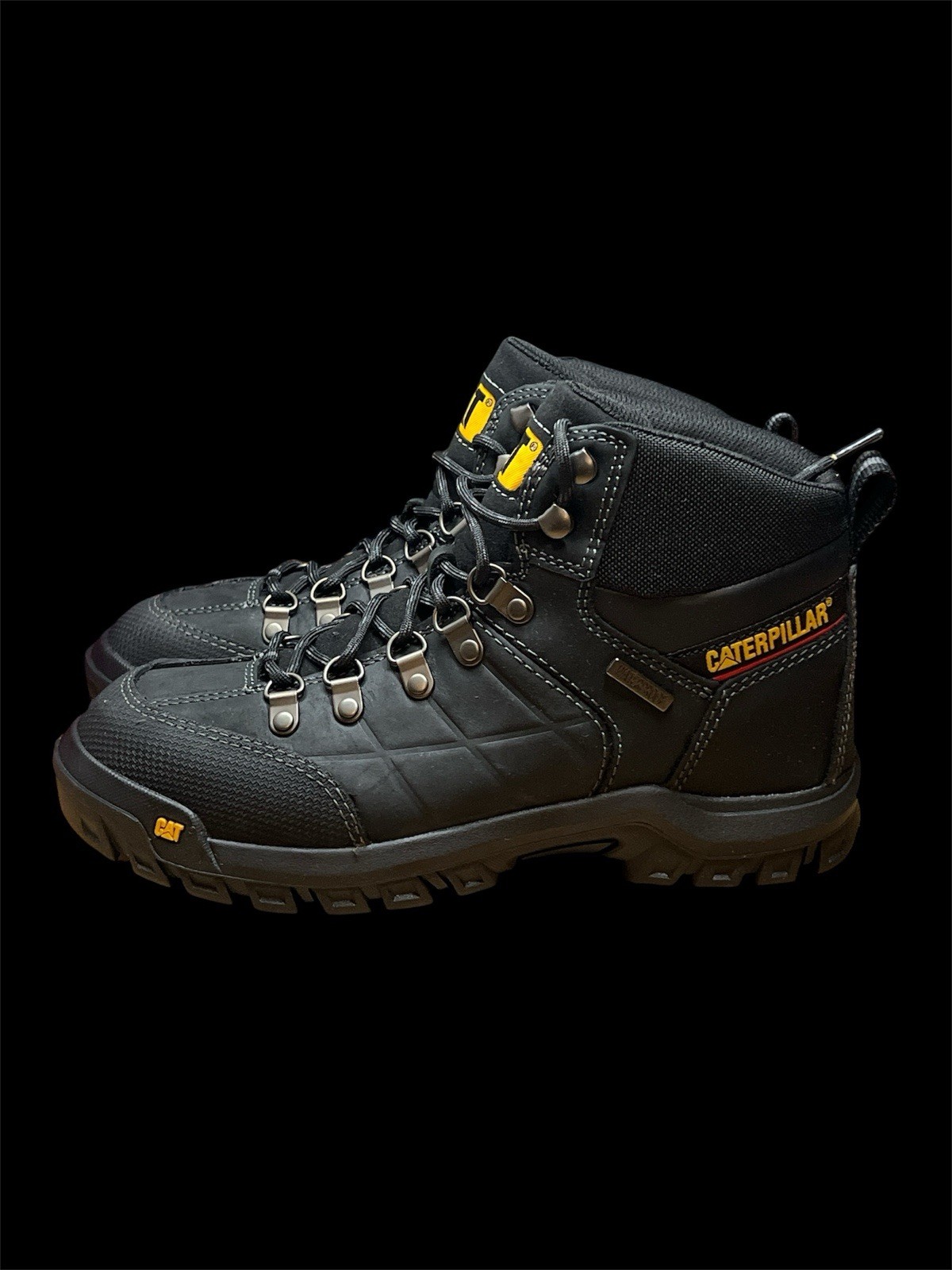 's Waterproof Steel Toe Work Boot - Black
