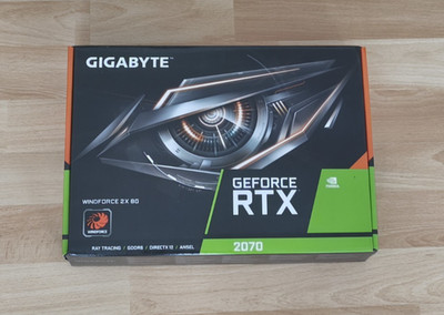 Gigabyte Nvidia Geforce RTX 2070   8GB GDDR6 VRAM Grafikkarte   Neue Pads + WLP