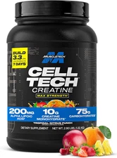 Creatine Monohydrate Powder - Cell-Tech Creatine Powder Post Workout Recovery...