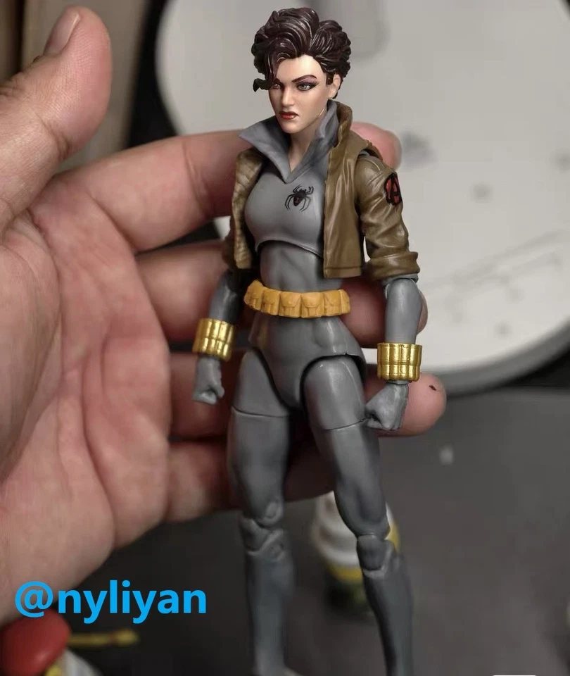 1/12 Female Black Widow Girl Head Sculpt Carved Model For 6''Action Figure Doll - Image 2 of 3