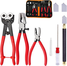 Glass Cutter Tool Glass Cutting Tool Set Kit with Glass Running Pliers Breaking