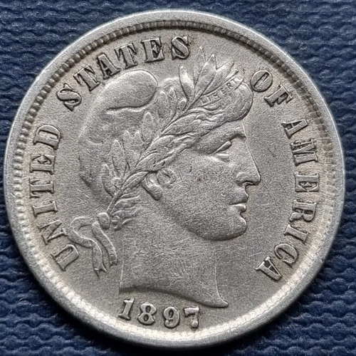 1897 Barber Dime 10c Better Grade XF #93599